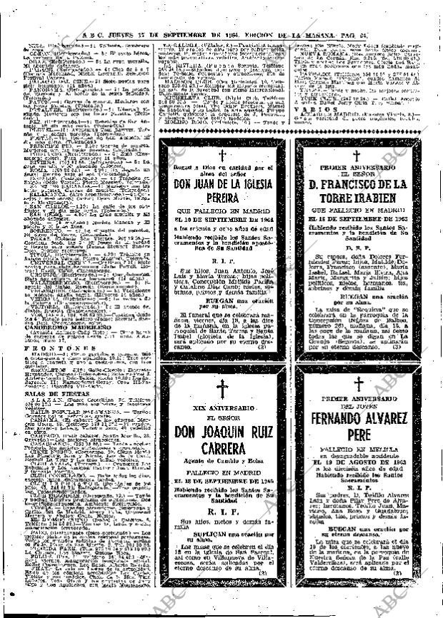 ABC MADRID 17-09-1964 página 64