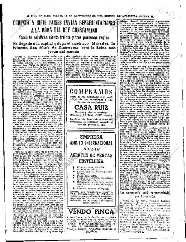 ABC SEVILLA 17-09-1964 página 39