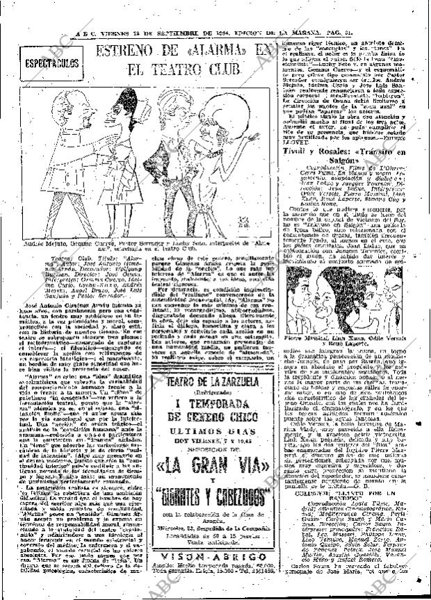 ABC MADRID 18-09-1964 página 61
