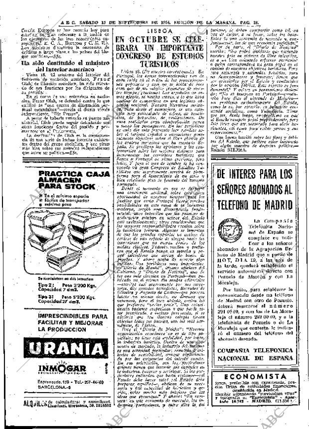 ABC MADRID 19-09-1964 página 38
