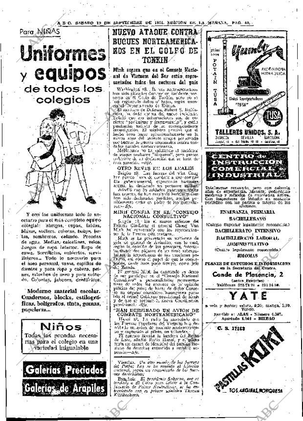 ABC MADRID 19-09-1964 página 40
