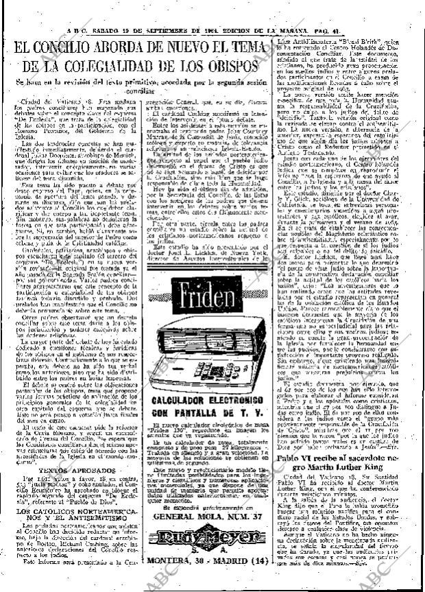 ABC MADRID 19-09-1964 página 41