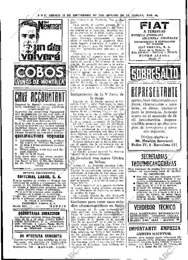 ABC MADRID 19-09-1964 página 48