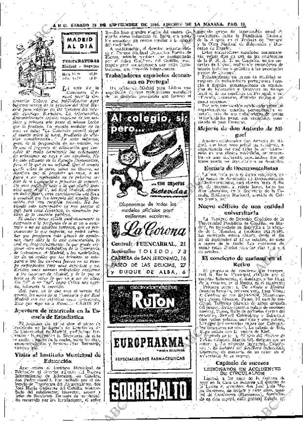 ABC MADRID 19-09-1964 página 51