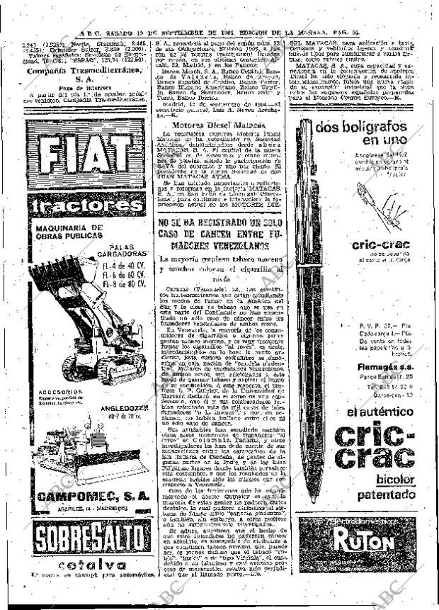 ABC MADRID 19-09-1964 página 56