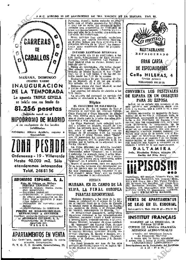 ABC MADRID 19-09-1964 página 58