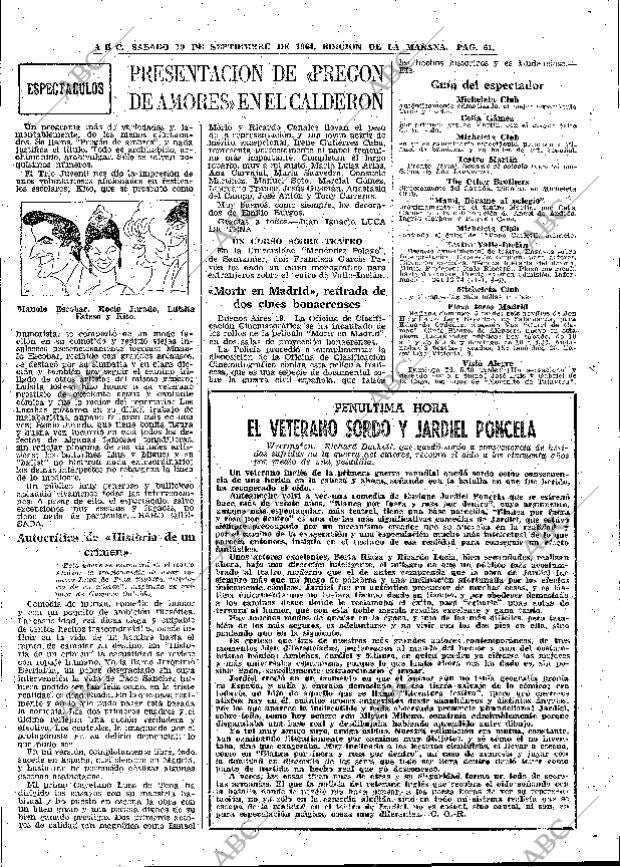 ABC MADRID 19-09-1964 página 61