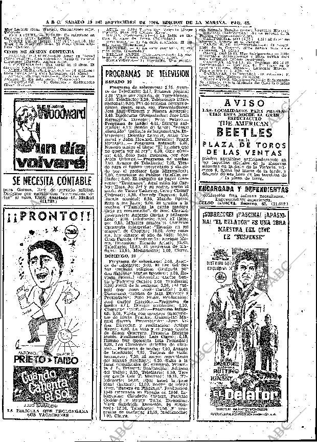 ABC MADRID 19-09-1964 página 63