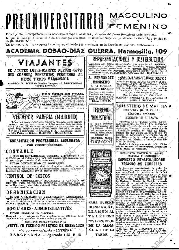 ABC MADRID 19-09-1964 página 73