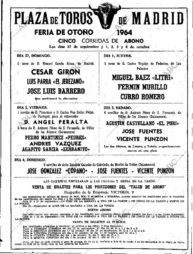 ABC SEVILLA 20-09-1964 página 33