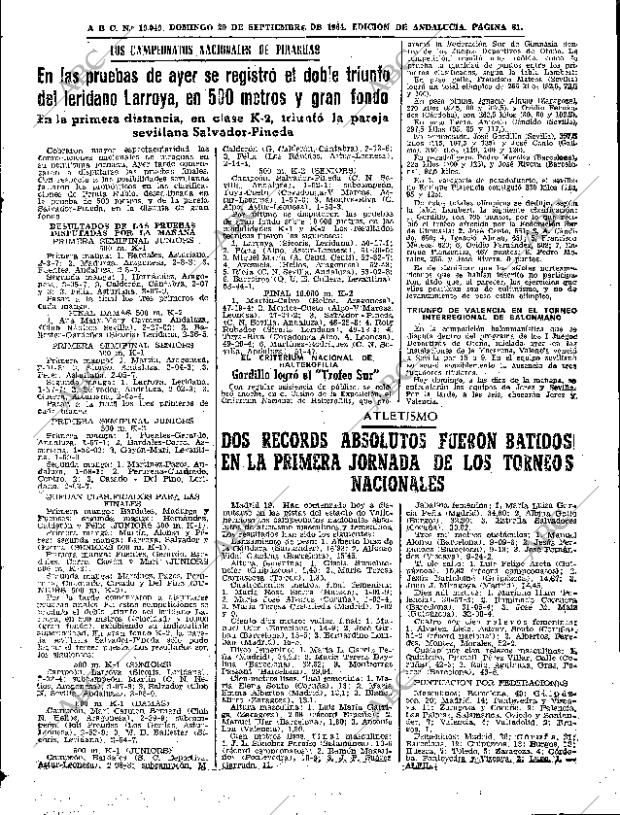 ABC SEVILLA 20-09-1964 página 81