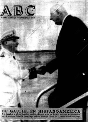 ABC MADRID 22-09-1964 página 1