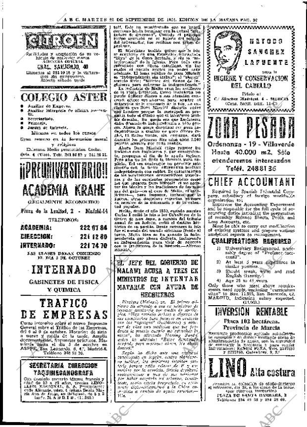 ABC MADRID 22-09-1964 página 36