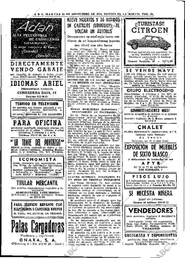 ABC MADRID 22-09-1964 página 38