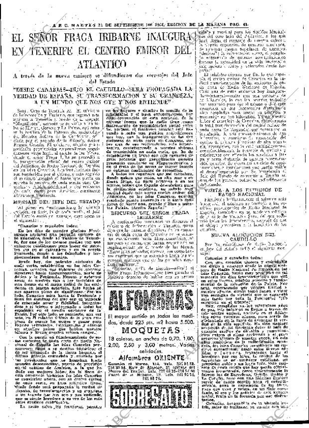 ABC MADRID 22-09-1964 página 41
