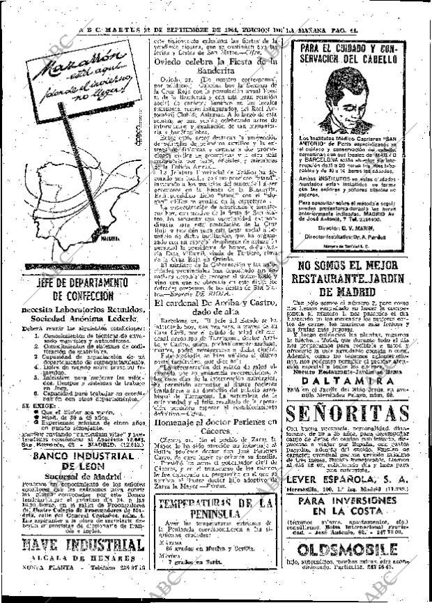ABC MADRID 22-09-1964 página 44