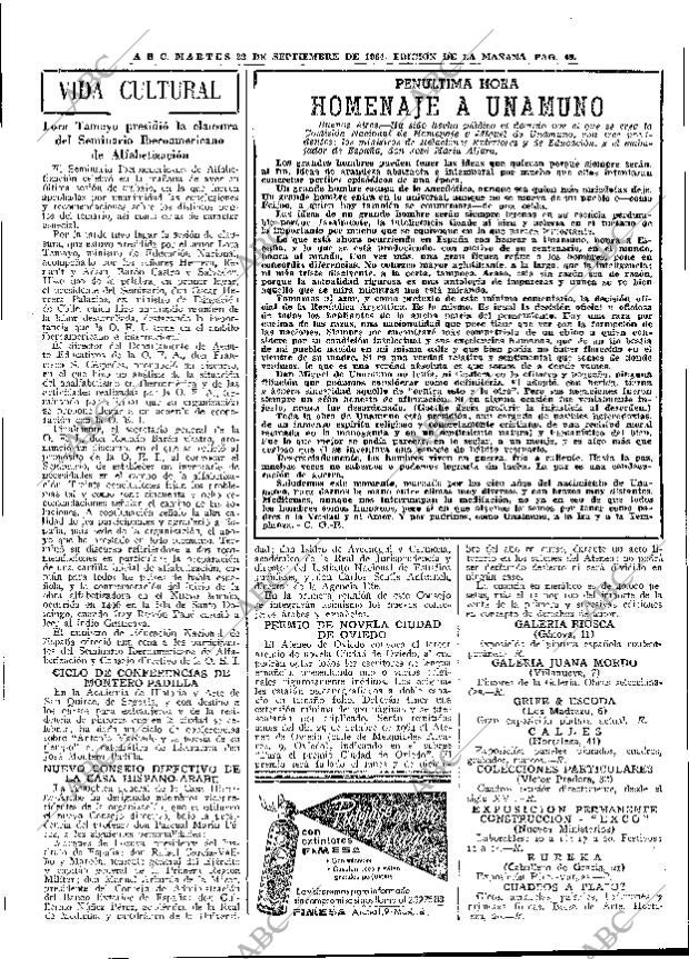 ABC MADRID 22-09-1964 página 49