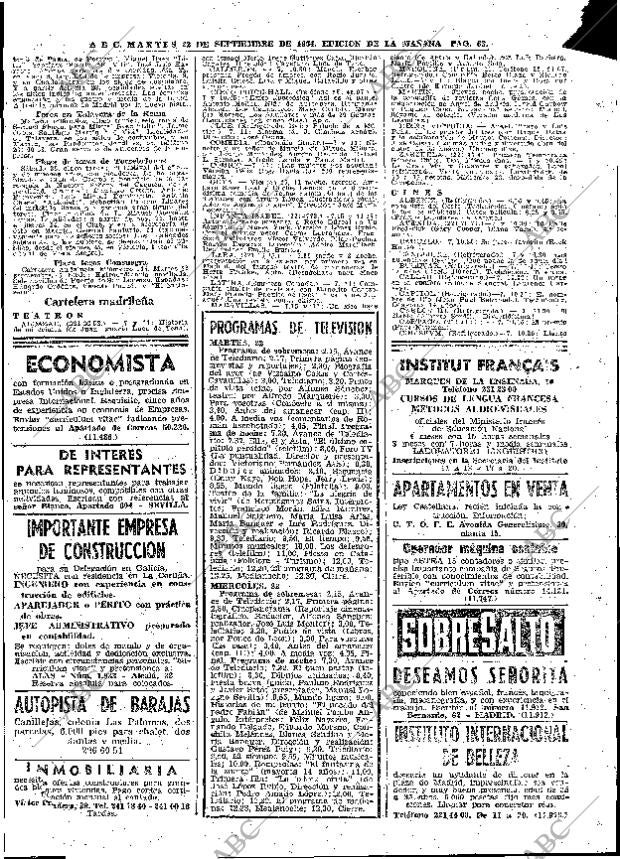 ABC MADRID 22-09-1964 página 63