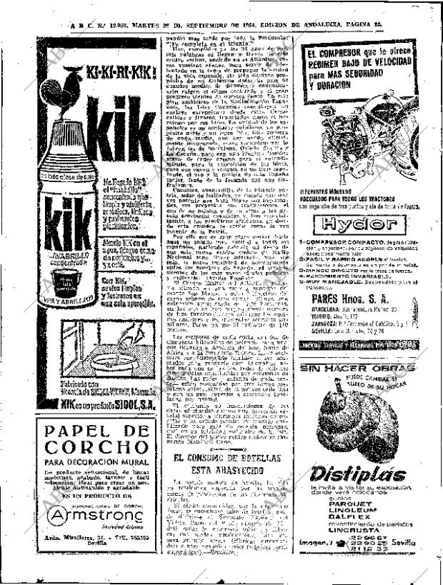 ABC SEVILLA 22-09-1964 página 24