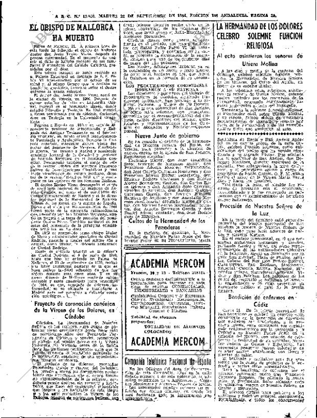 ABC SEVILLA 22-09-1964 página 29