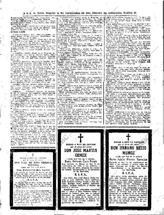 ABC SEVILLA 22-09-1964 página 57