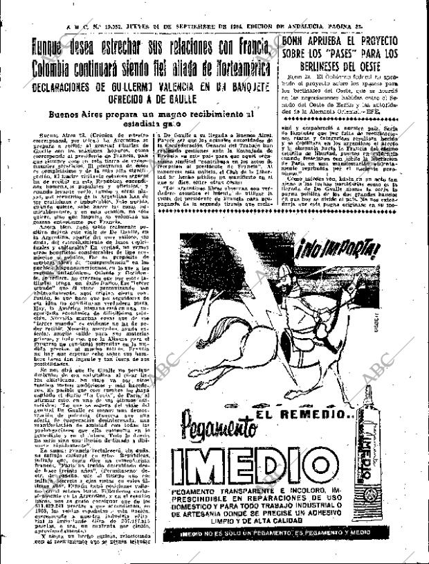 ABC SEVILLA 24-09-1964 página 23