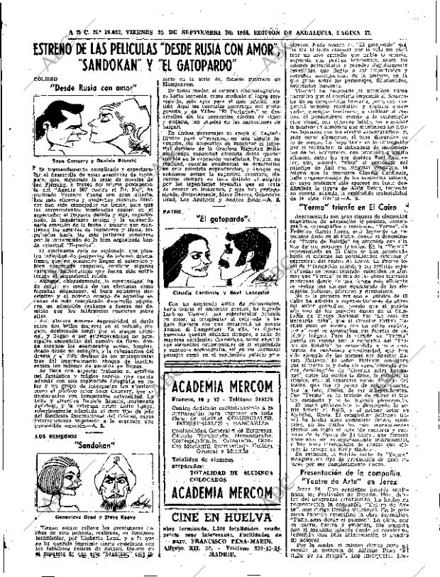 ABC SEVILLA 25-09-1964 página 57