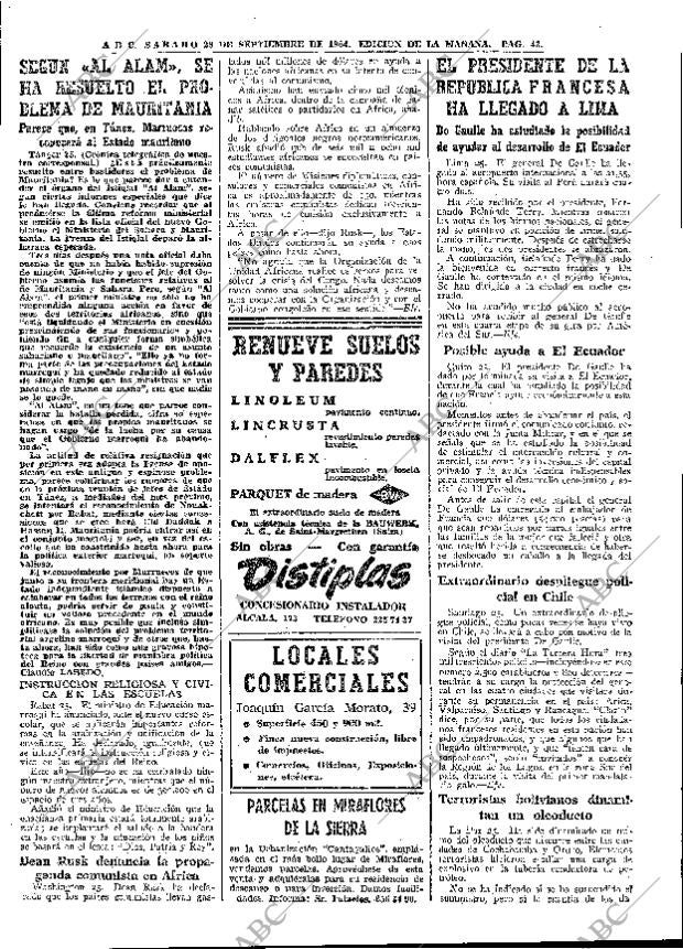 ABC MADRID 26-09-1964 página 43