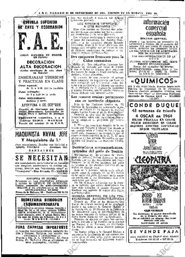 ABC MADRID 26-09-1964 página 44
