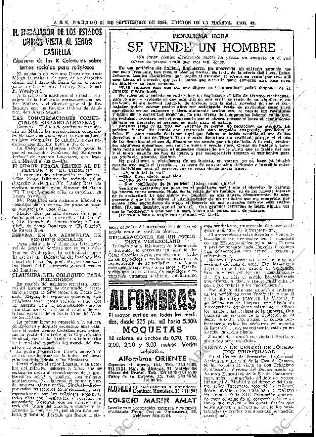 ABC MADRID 26-09-1964 página 49