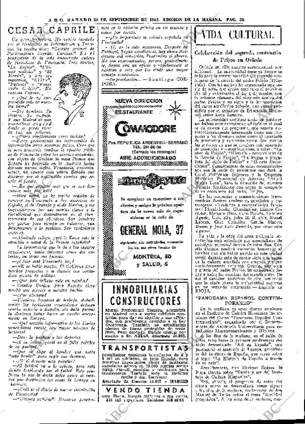 ABC MADRID 26-09-1964 página 55