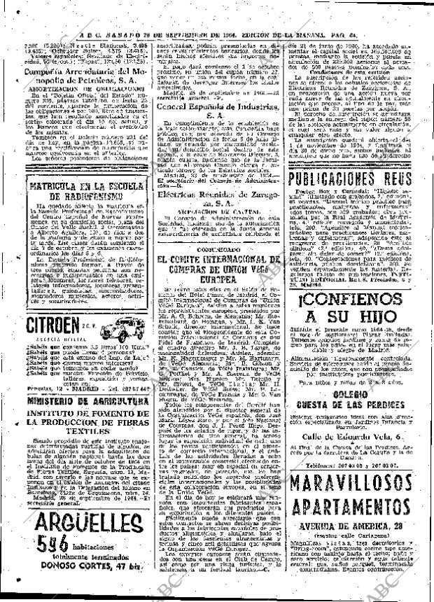 ABC MADRID 26-09-1964 página 64