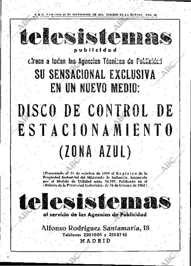 ABC MADRID 26-09-1964 página 66