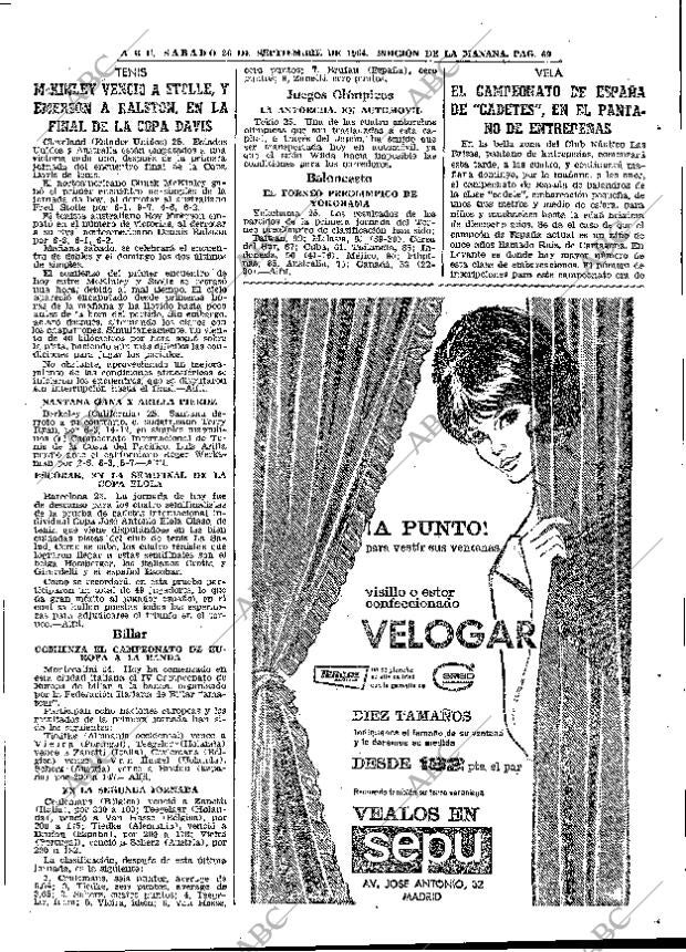 ABC MADRID 26-09-1964 página 69