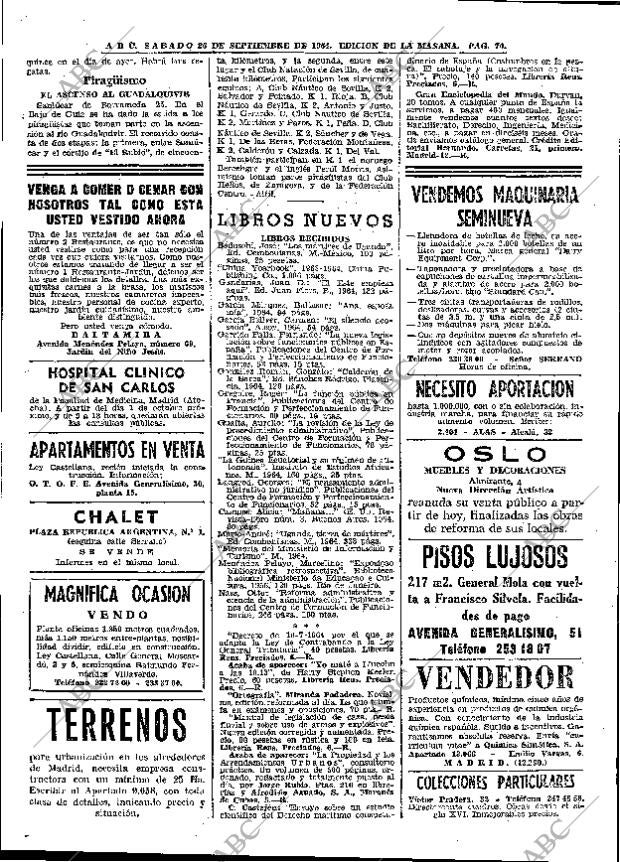 ABC MADRID 26-09-1964 página 70
