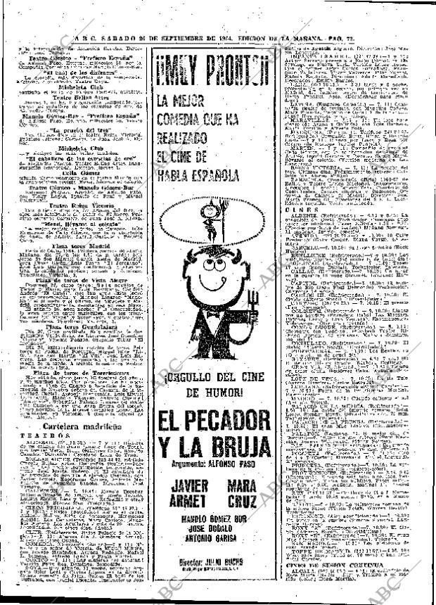 ABC MADRID 26-09-1964 página 72