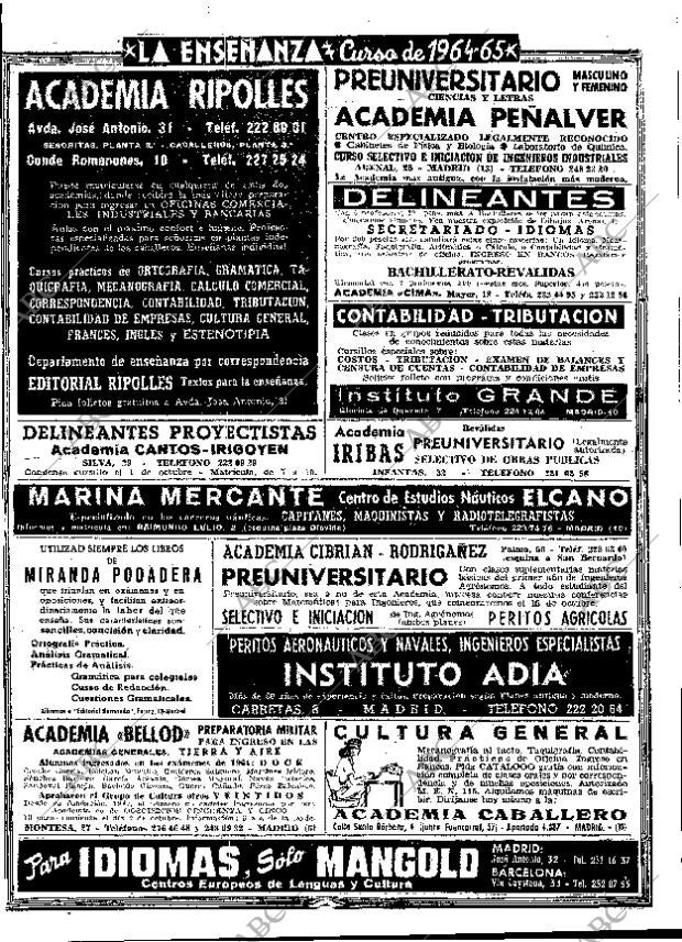 ABC MADRID 26-09-1964 página 9