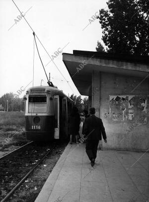 El tranvía que Cubría la línea Moncloa-Paraninfo, en los Años sesenta