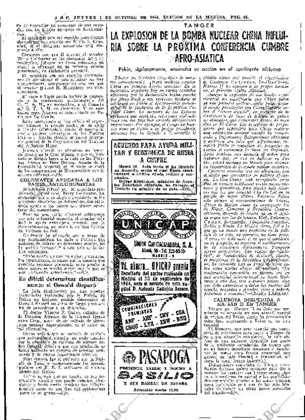 ABC MADRID 01-10-1964 página 48