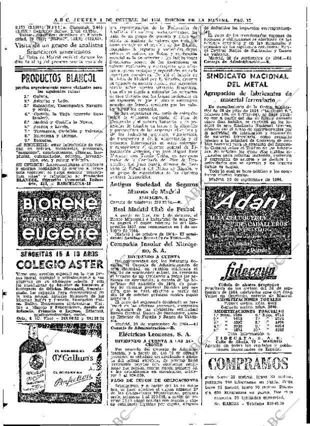 ABC MADRID 01-10-1964 página 72
