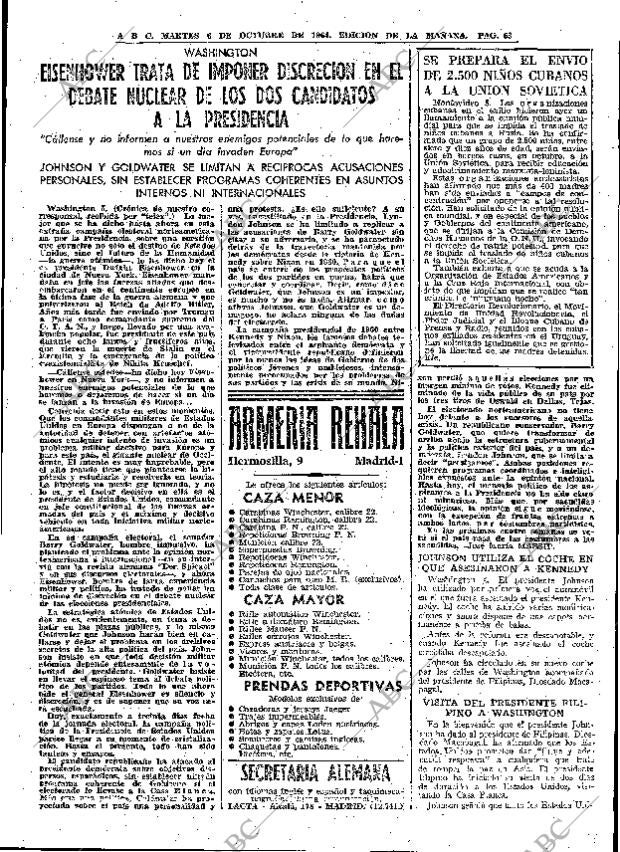 ABC MADRID 06-10-1964 página 63