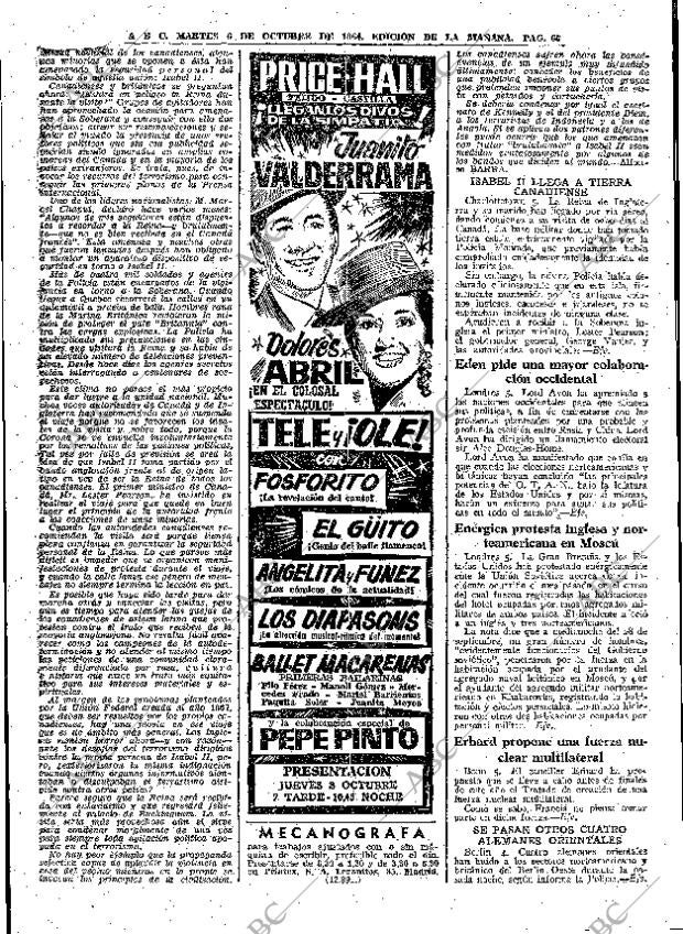 ABC MADRID 06-10-1964 página 66