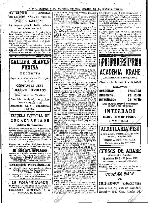 ABC MADRID 06-10-1964 página 68