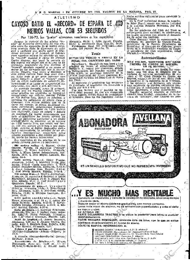 ABC MADRID 06-10-1964 página 87