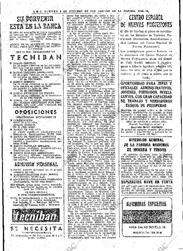 ABC MADRID 08-10-1964 página 54