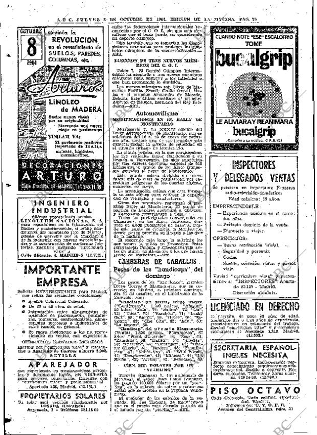 ABC MADRID 08-10-1964 página 70