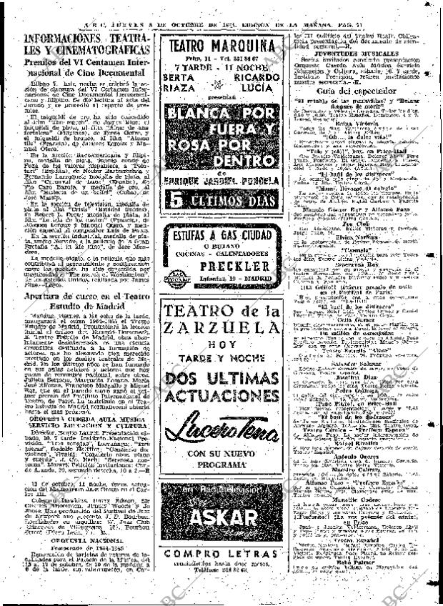 ABC MADRID 08-10-1964 página 71