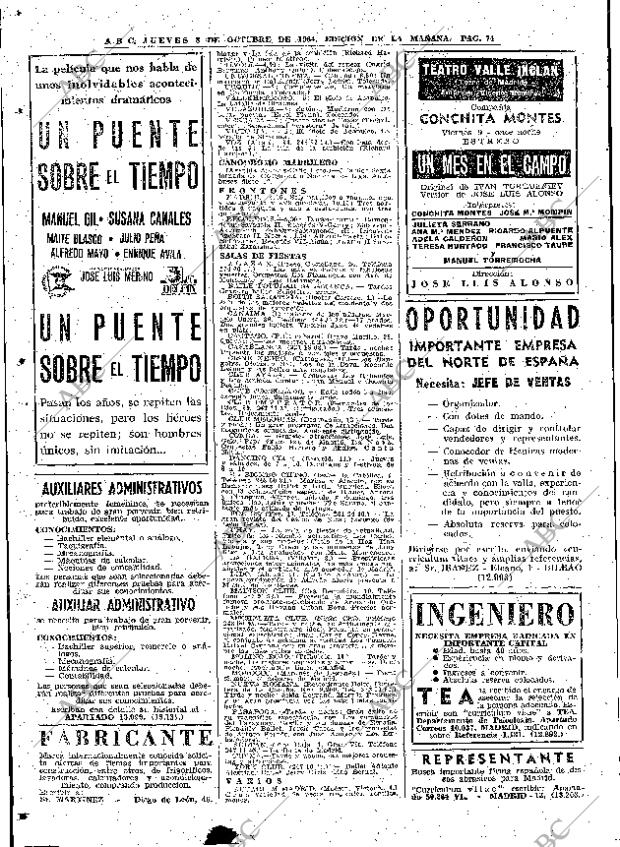 ABC MADRID 08-10-1964 página 74