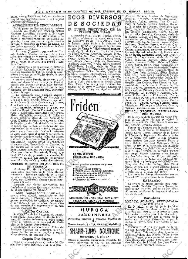 ABC MADRID 10-10-1964 página 81