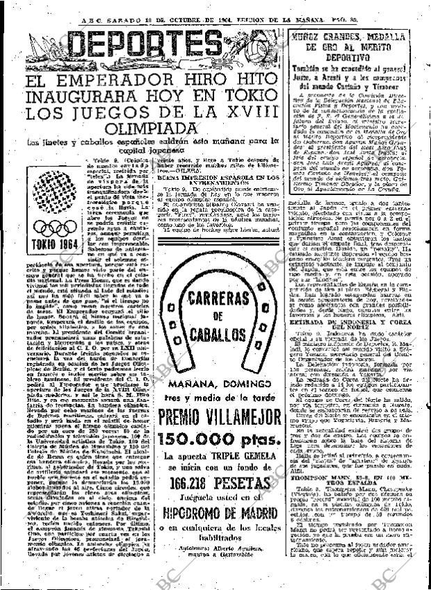 ABC MADRID 10-10-1964 página 89